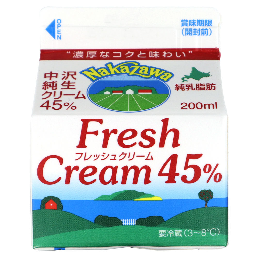 中沢フレッシュクリーム45％ 200ML | 成城石井.com