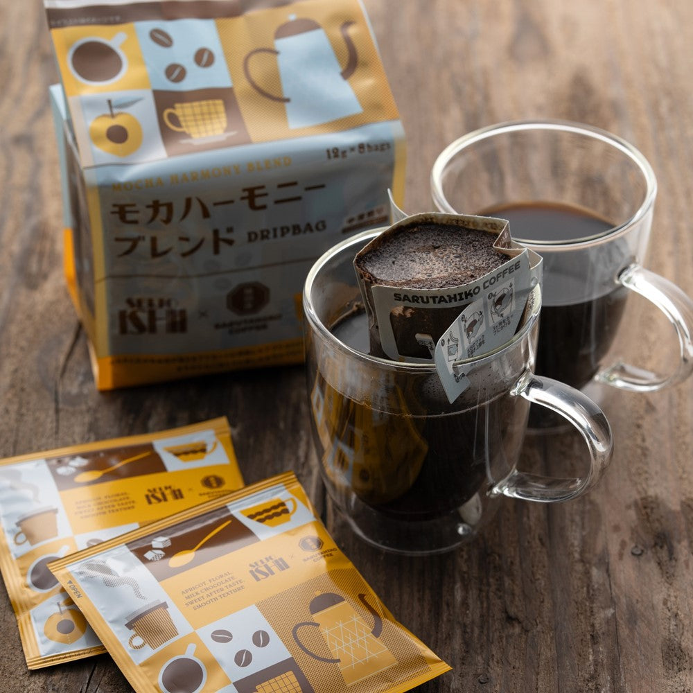 成城石井×猿田彦珈琲 モカハーモニーブレンドドリップバッグ 12g×8袋 成城石井×猿田彦珈琲 モカハーモニーブレンドドリップバッグ 12g×8袋