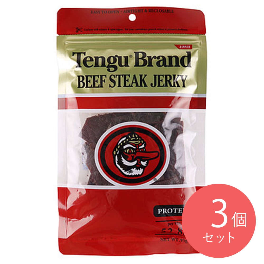 テング ビーフステーキジャーキー レギュラー 93g×3袋 | 成城石井.com