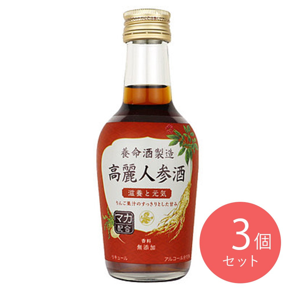 養命酒製造 高麗人参酒 200ml×3本 | 成城石井.com
