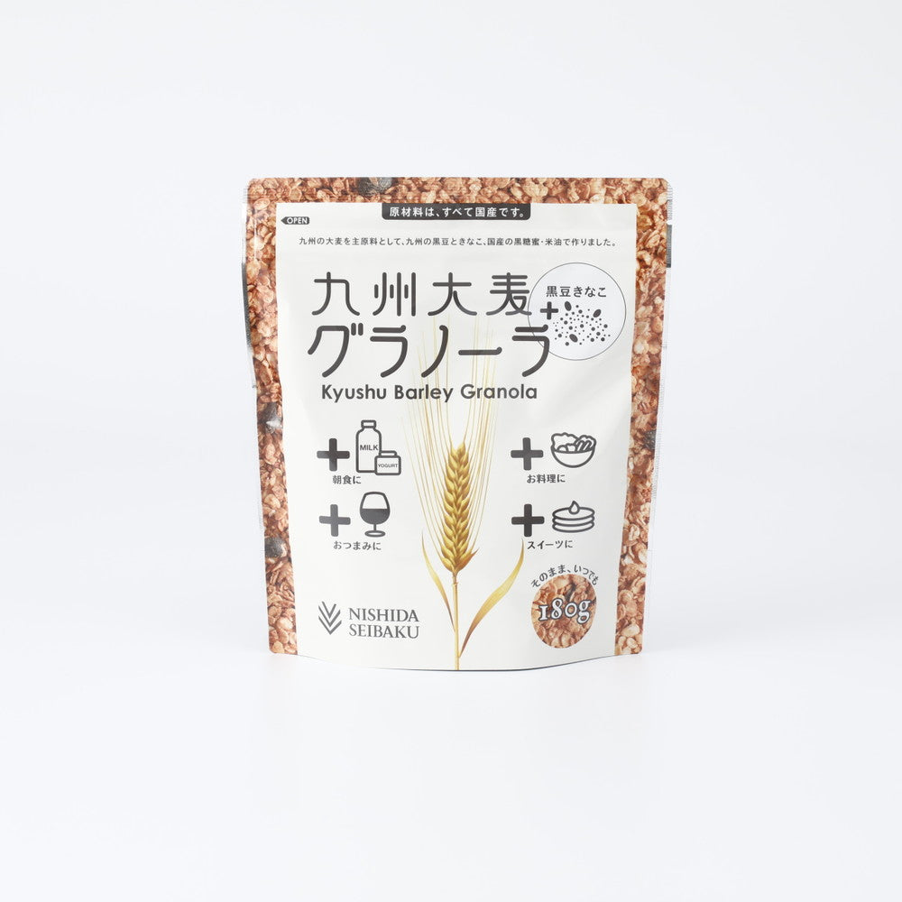 西田精麦 九州大麦グラノーラ黒豆きなこ 180g | 成城石井.com