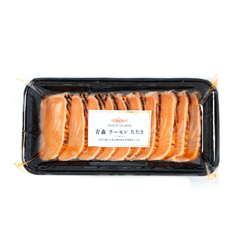 オカムラ食品 青森サーモンたたき ＋たれ付 80g | D+2 | 成城石井.com