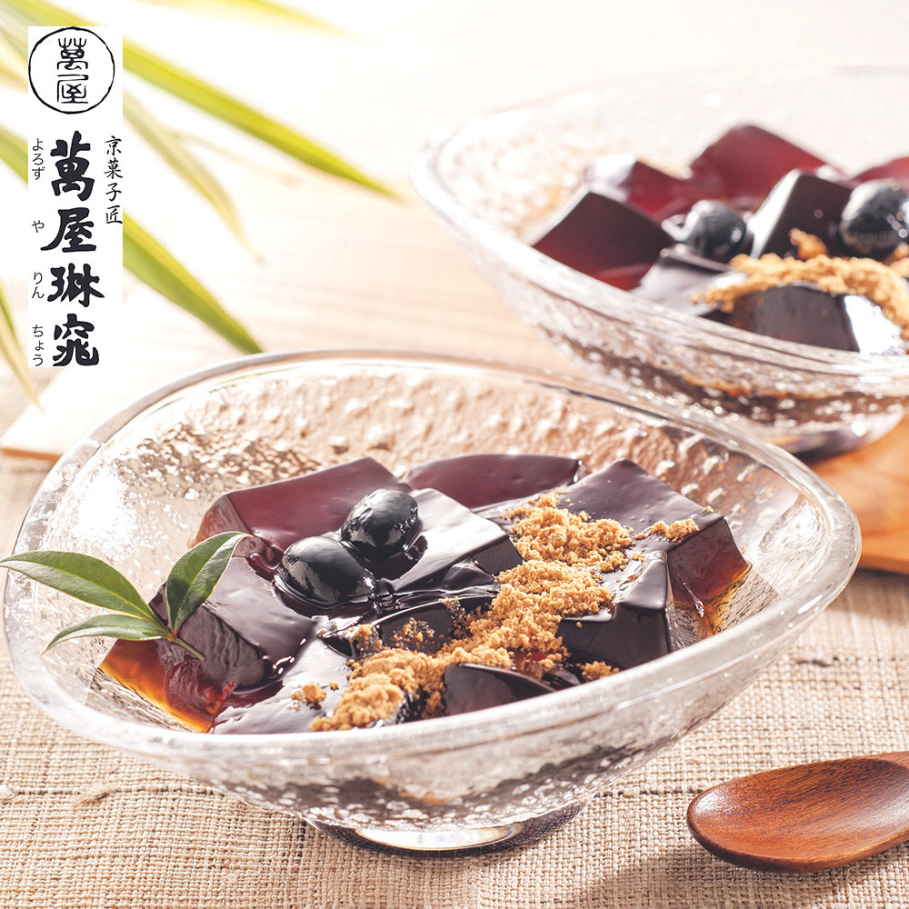 お中元】【W】京都 萬屋琳窕 黒豆入り黒蜜わらび餅 78g×9個入 YJ