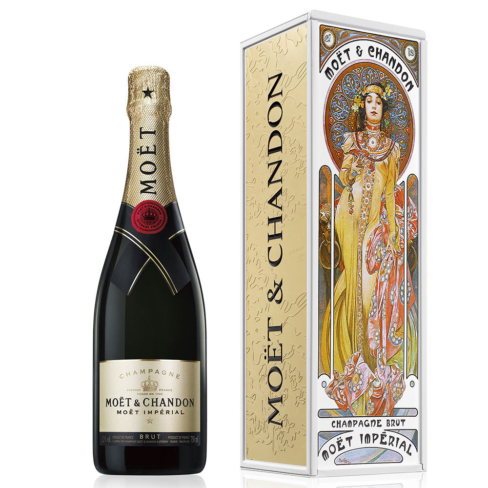 モエシャンドン アンペリアル ミュシャ ゴールドドレス シャンパン フランス シャンパーニュ モエ アンペリアル ミュシャ ゴールドドレス