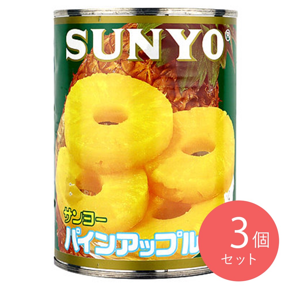 サンヨー パインアップルスライス 565g×3個 –