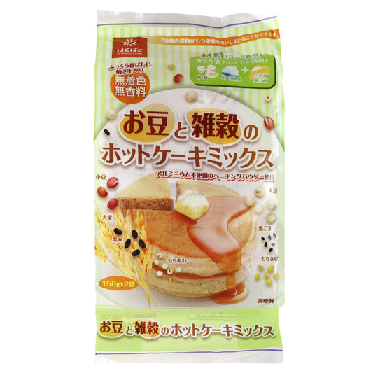 はくばく お豆と雑穀のホットケーキミックス 150g×2