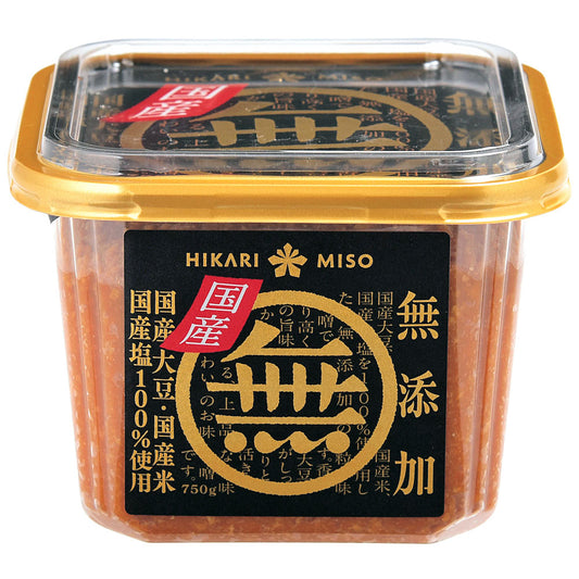 ひかり味噌 無添加味噌 国産 750g