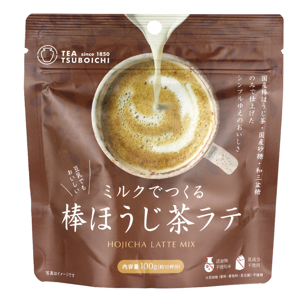 つぼ市製茶本舗 ミルクでつくる棒ほうじ茶ラテ 100g