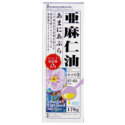 紅花食品 亜麻仁油 (フラックスシードオイル) 170g