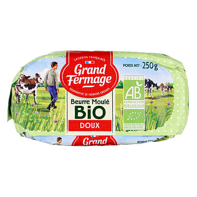 フランス グランフェルマージュ社 バイオ・グラスフェッドバター 食塩不使用 250g