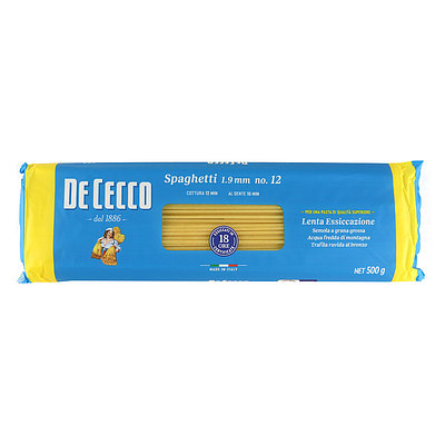 ディチェコ #12 スパゲティ 1.9mm 500g×6個