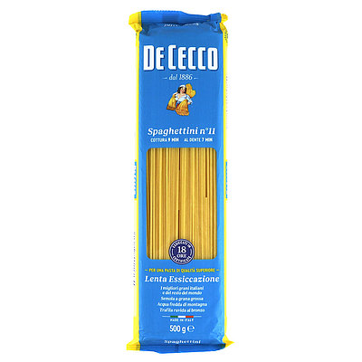 ディチェコ #11 スパゲティーニ 1.6mm 500g×6個