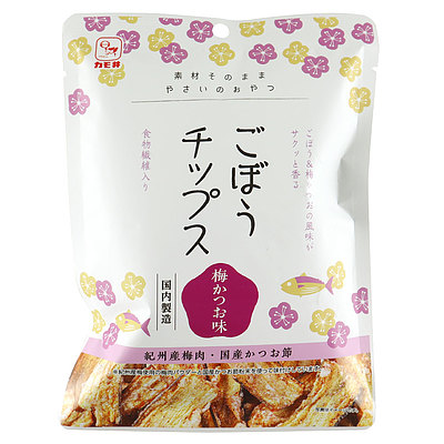 カモ井食品工業 ごぼうチップス 梅かつお味 24g×3袋