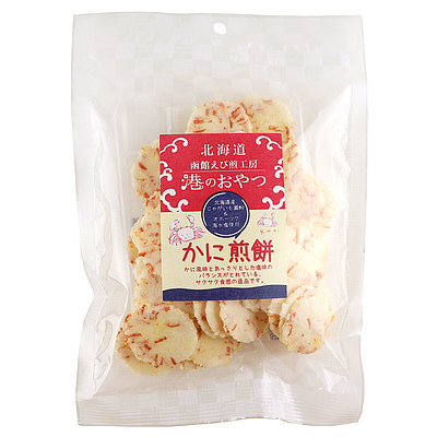 北海道製菓 港のおやつ かに煎餅 40g×3袋